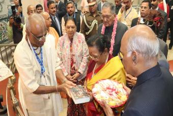Hon’ble President of India visits Akshaya Patra’s Vrindavan kitchen