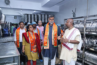 Minister Of Culture And Tourism Visits Vrindavan Kitchen